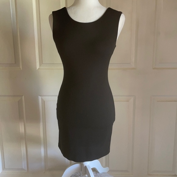 Juicy Couture Black Back Zip Bodycon Mini Dress - Picture 4 of 10